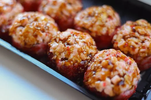 teriyaki wings with sesame garnish